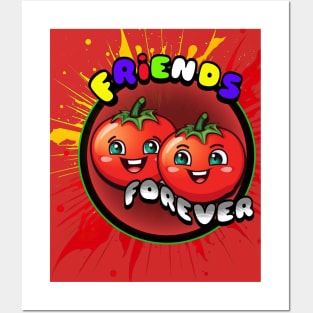 Friends Forever Vegetable Posters and Art